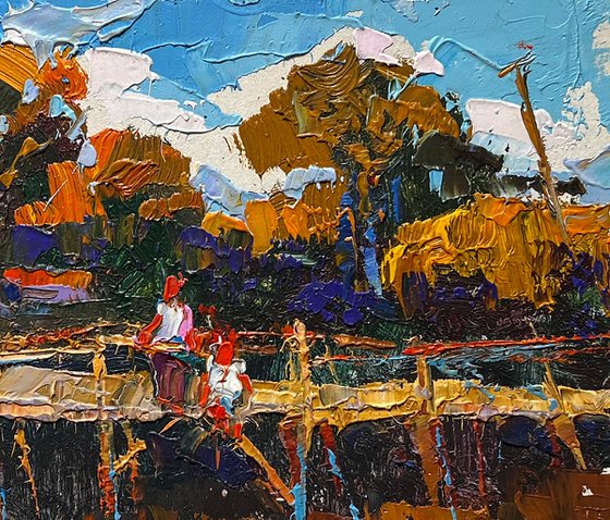 Evening freshness by the river