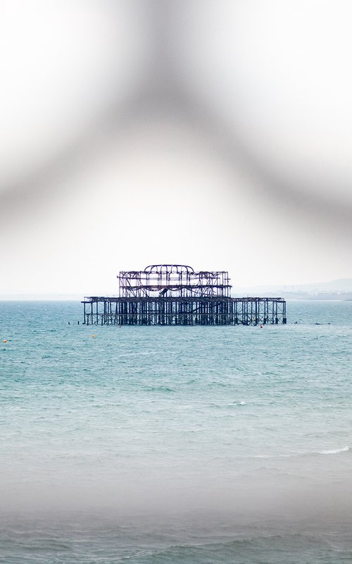 Brighton West Pier framing : June 2021 (Limited edition  2/20) 12X8 by Laura Fitzpatrick
