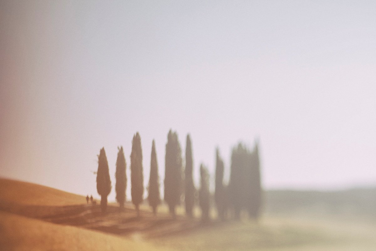 Impressionistic Landscape Photograph By Jan Walczewski, 24 X 16, Tuscan Summer No. 01, Original Artwork