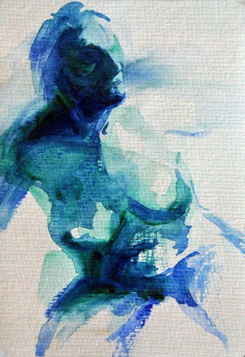 Blue akt by Katarina Nedeljkovic