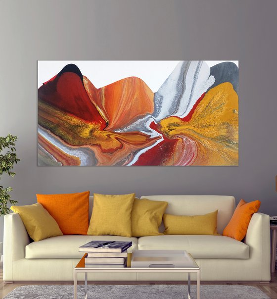 Mango Sorbet, 200cm x 100cm