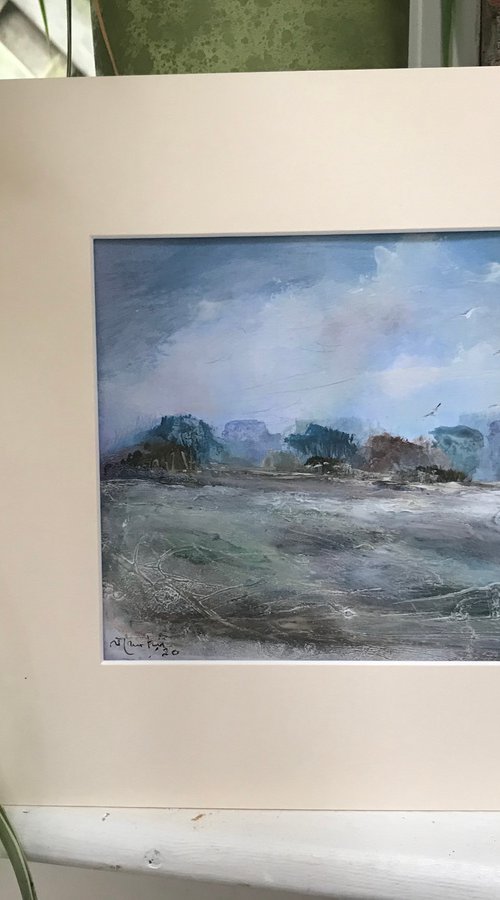 A Cornish Landscape Impressionist Painting by Maxine Anne  Martin