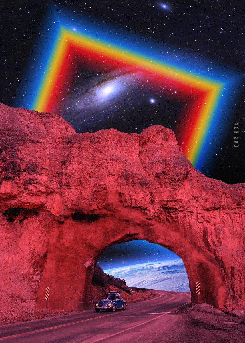 Surrealistic Abstract Giclee Print By Darius Comi, 12 X 18, Road To Nowhere, Original Artwork