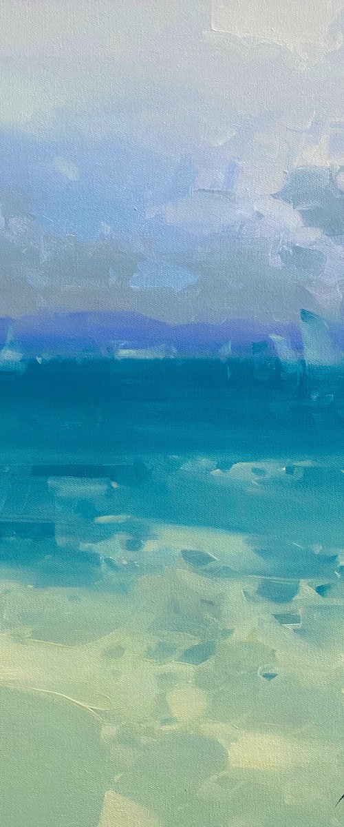 Pacific Coast, Original oil painting, Handmade artwork, One of a kind by Vahe Yeremyan