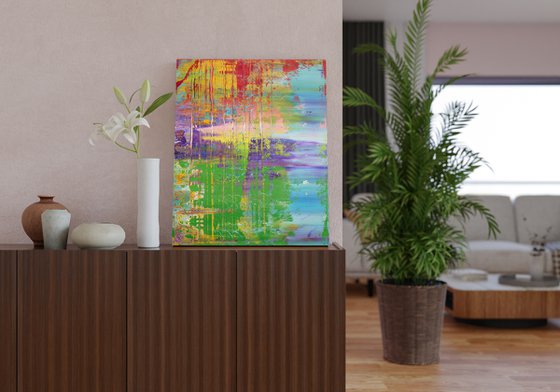 50x40 cm Colorful Abstract Painting Abstract Art