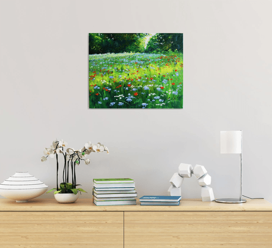 Sunrise and Wildflowers