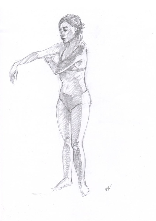Sketch Of Human Body Woman 74 Artfinder,Easy To Draw Anime Girl Full Body