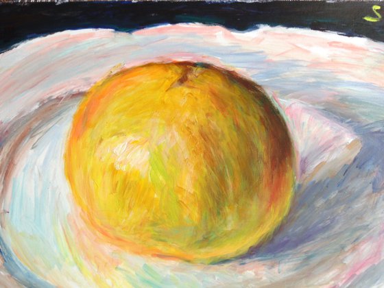 Grapefruit on a platter