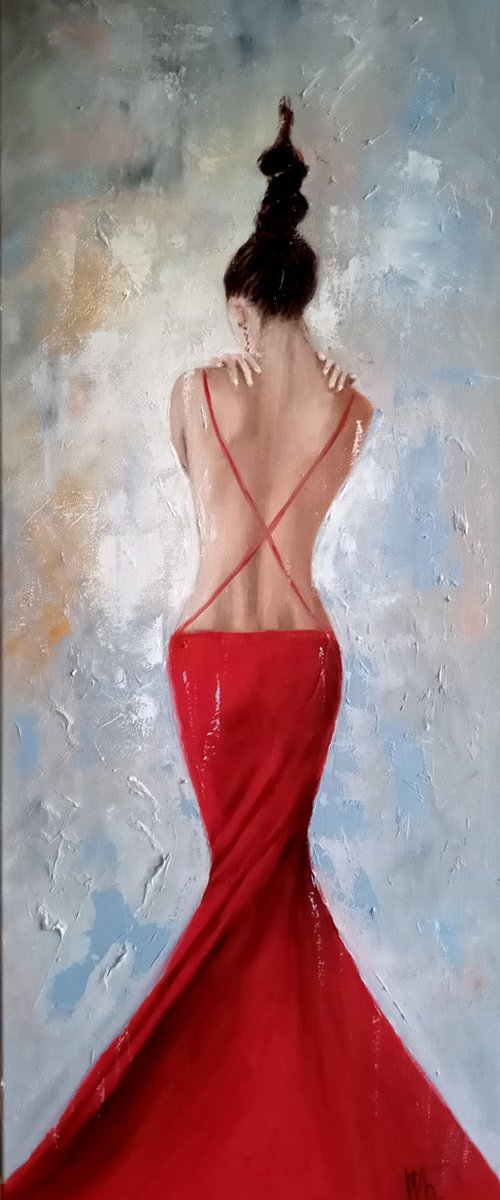 Lady in red by Ira Whittaker