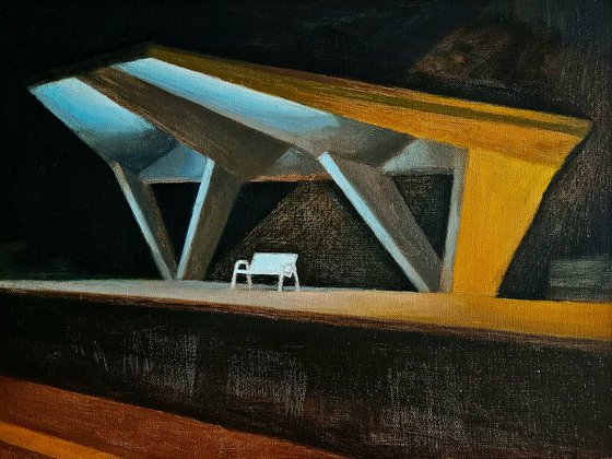 Late Evening at Warsaw Powiśle Station