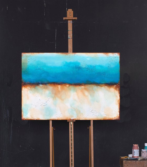 urban sky blue (120 x 80 cm) Dee Brown Artworks
