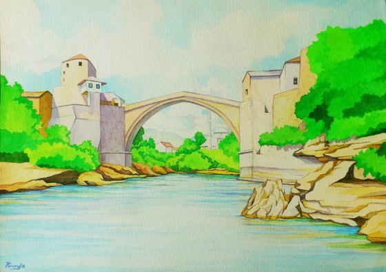 El Puente Viejo en Mostar (Stari Most)