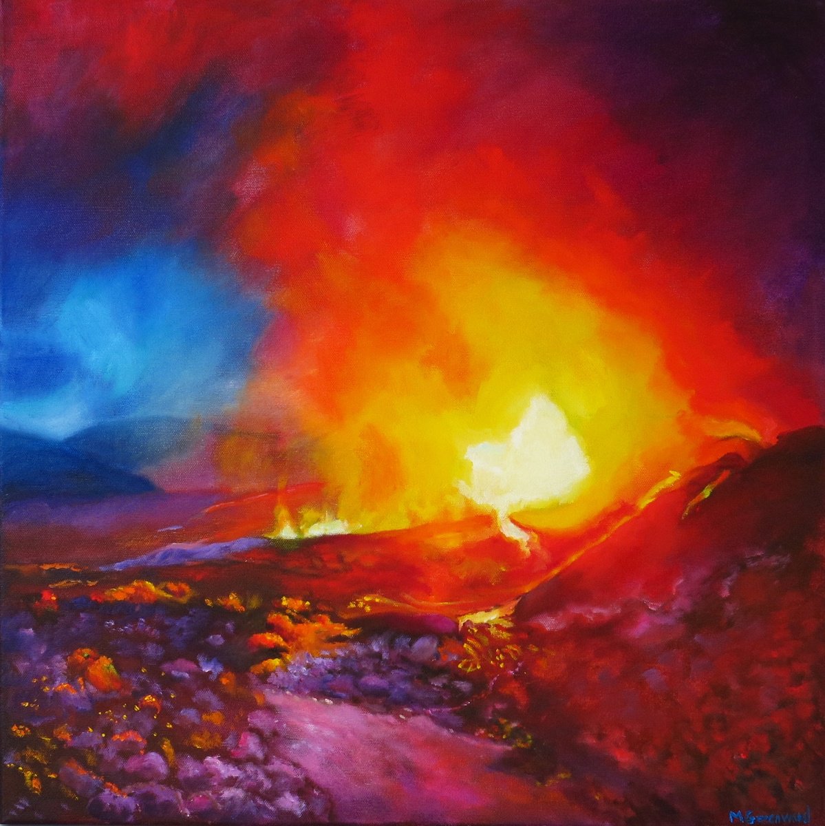 Volcanic Eruption by Maureen Greenwood