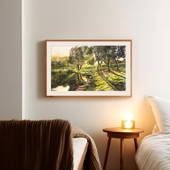 “Echoes of Golden Hour“ 56x35 cm