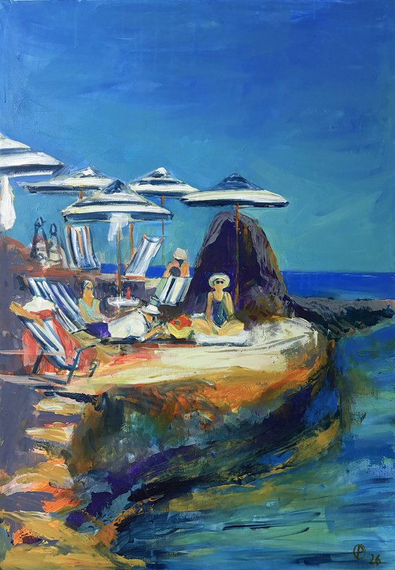 Sunlit Retreat by the Sea