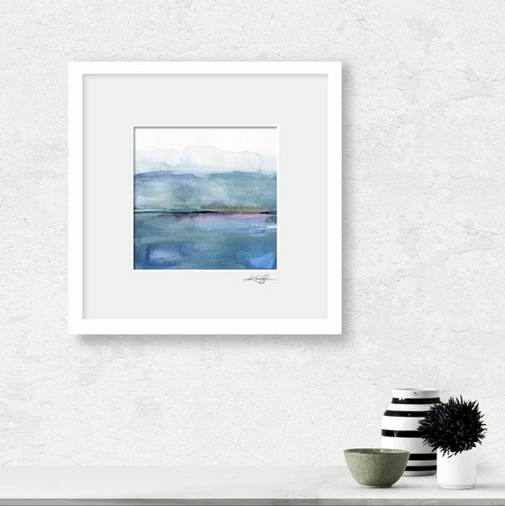 Tranquil Dreams 14 - Abstract Landscape/Seascape Painting by Kathy Morton Stanion