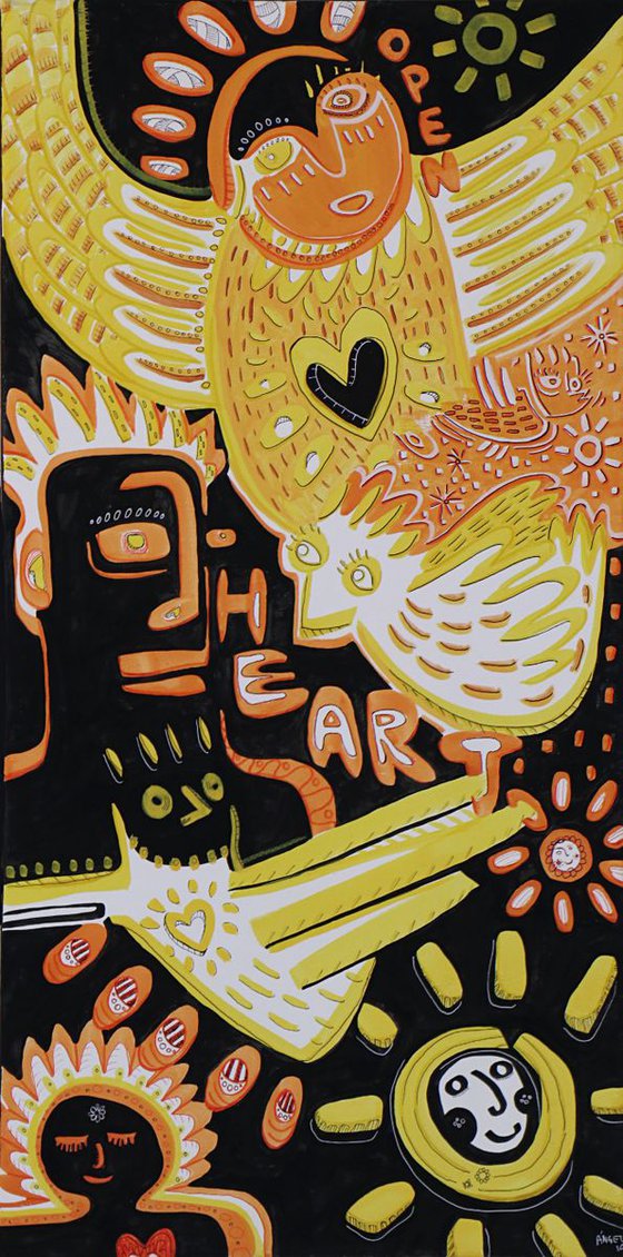 OPEN HEART 50x100cm