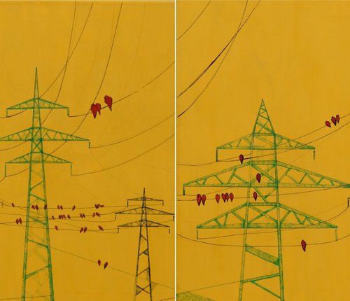 "Birds On Wires" by Petq Popova
