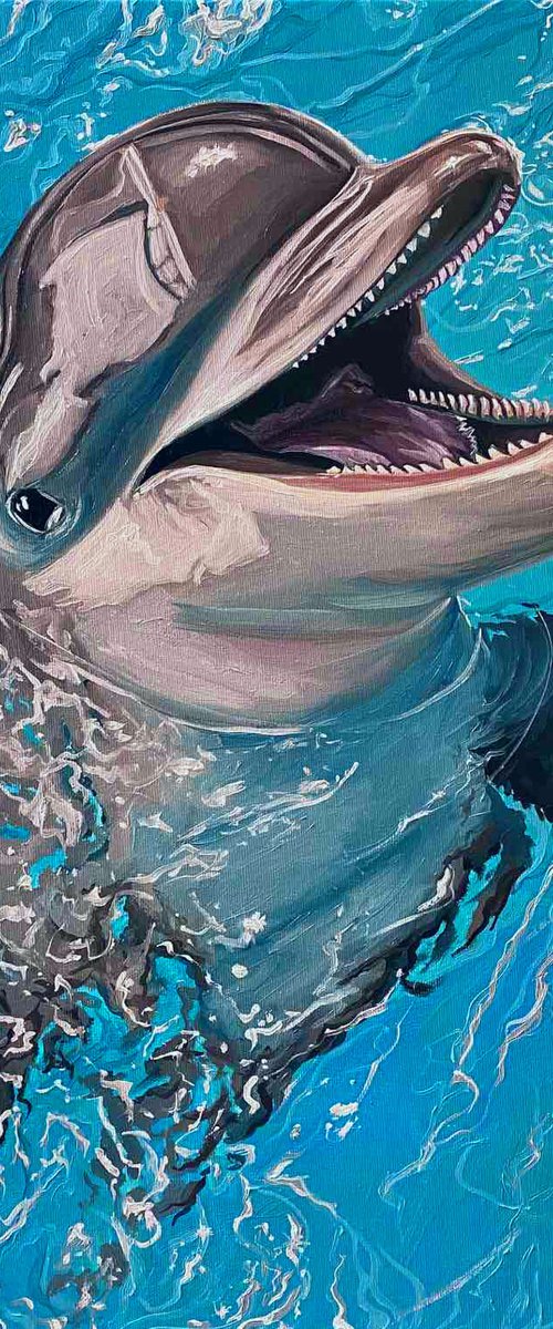 Dolphin by Elena Adele Dmitrenko