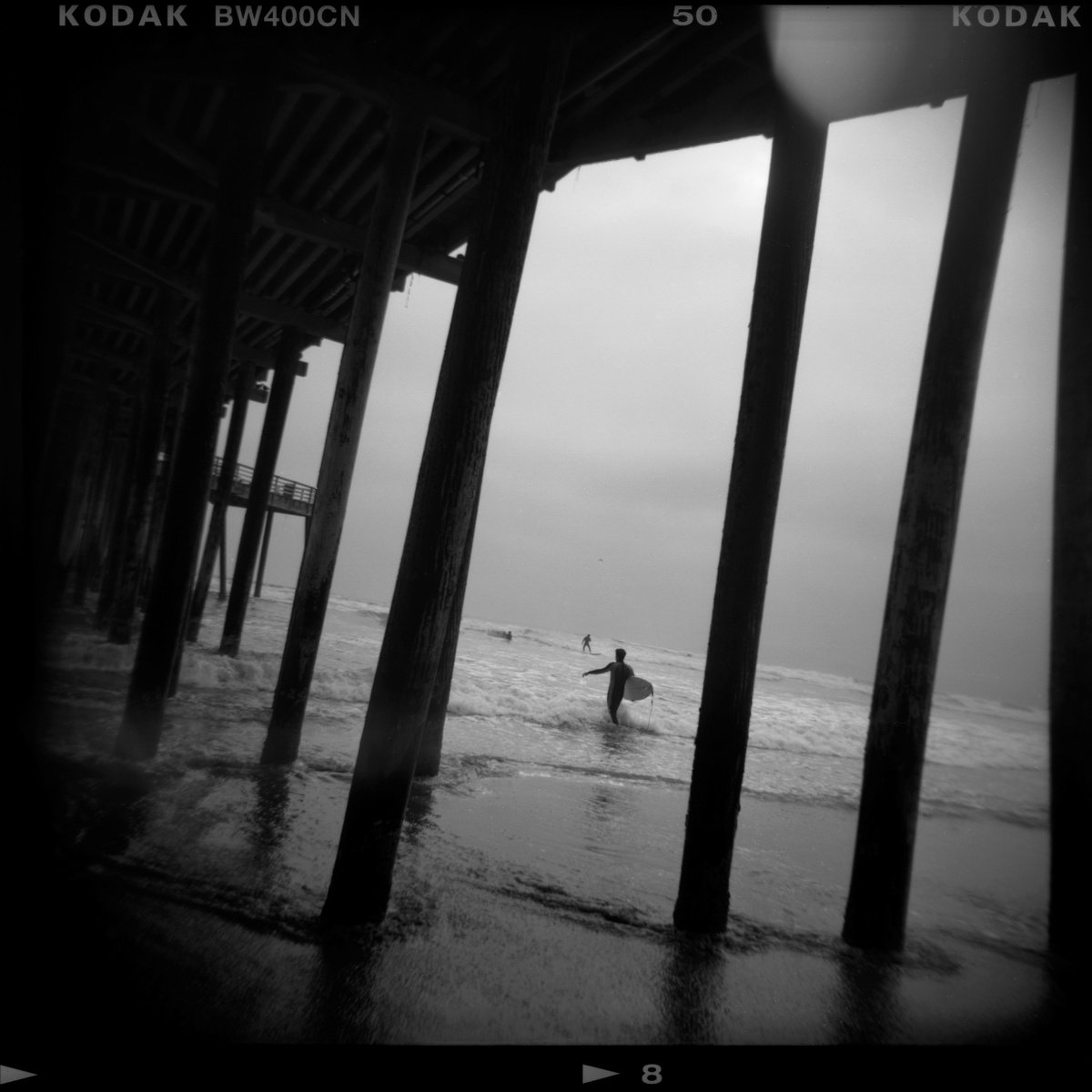 Photorealistic Landscape Photograph By Robert Tolchin, 16 X 20", Surfer #8, Original Artwork