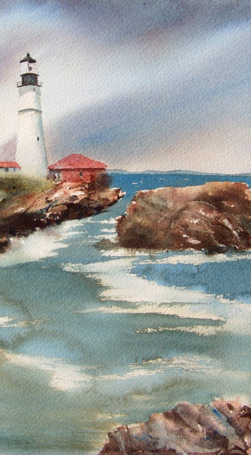 Portland Head Lighthouse by Elena Gaivoronskaia