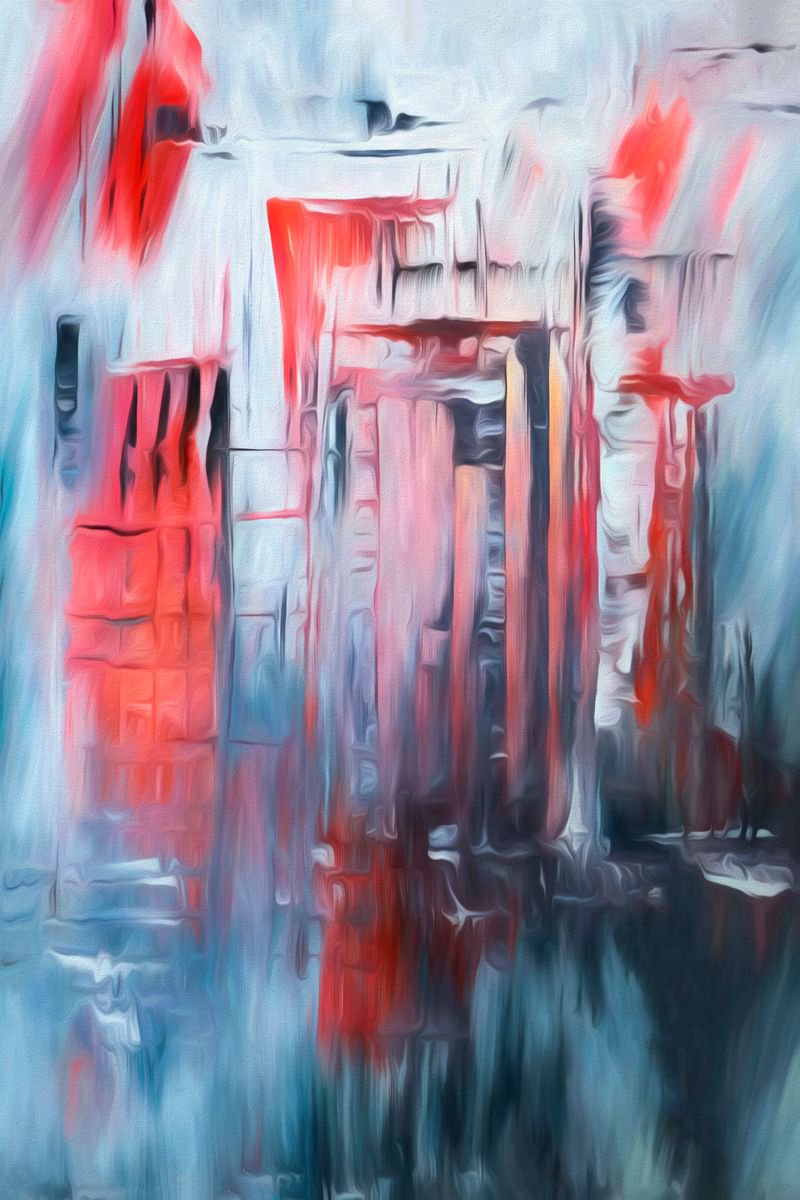 City in Red II by Neil Hemsley