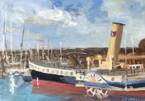 PS Medway Queen, hero of Dunkirk original oil painting.