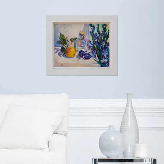 Still Life With Gladioli FRAMED