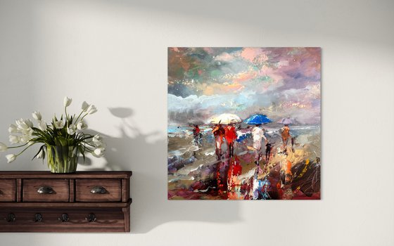 Stroll in Rainy Beach