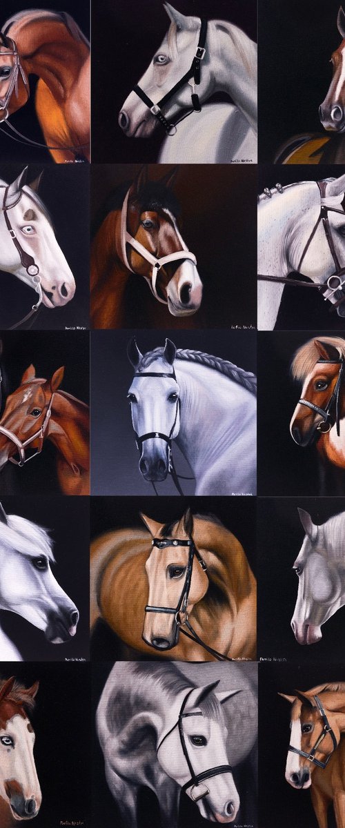 Horse Mosaic. Portrait by Anastasia Parfilo