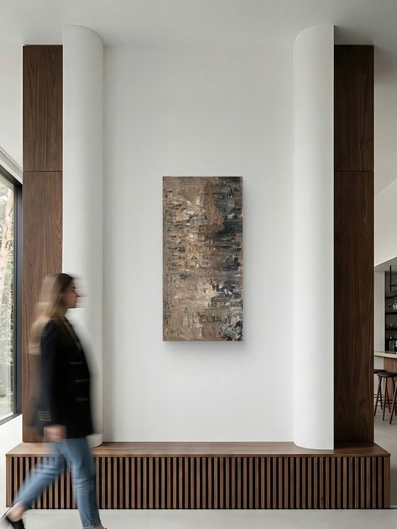 „Where silence dwells“ 50x100x2 cm