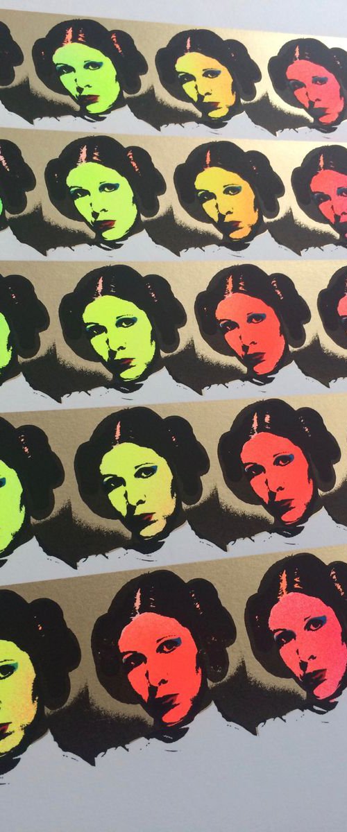 Star Warhol (2016 editions) Rainbow fluro gold by Georgie