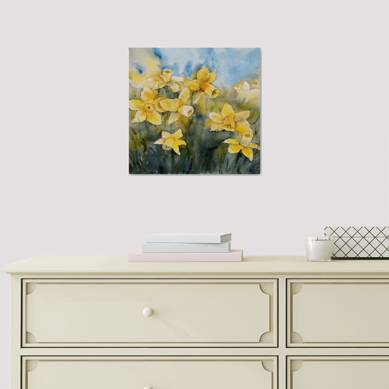 Daffodils painting