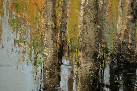 Everglades Cypress Trees 30x30 inch 76x76 cm by Bo Kravchenko