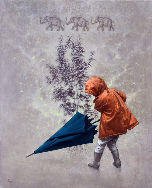 Big father's umbrella by Oleg Kateryniuk