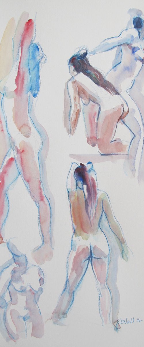 female nude in various poses by Rory O’Neill