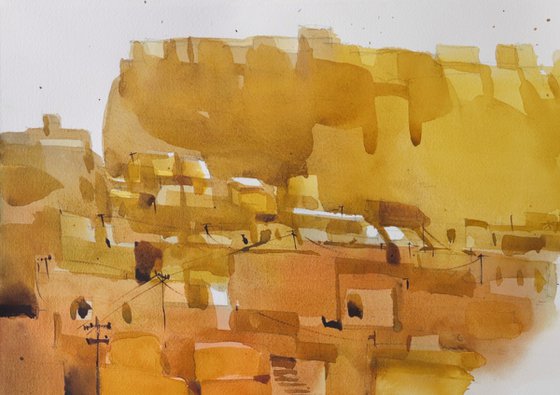 Just outside the city walls