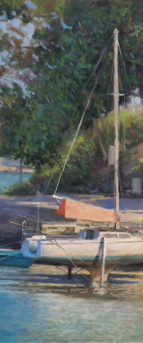 Sailboat at Port Anna by Pascal Giroud