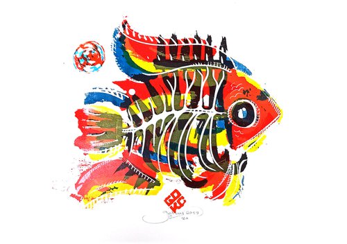 Abstract Fish I by Gökhan Okur
