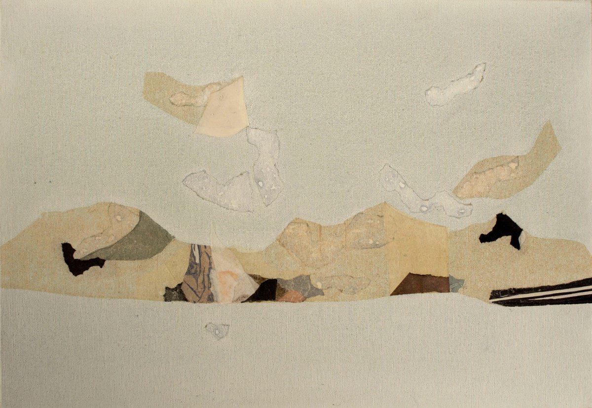 Abstract Painting By Trayana Panayotova, 22 X 15", Landscape In Weightlessness Ii, Original Artwork