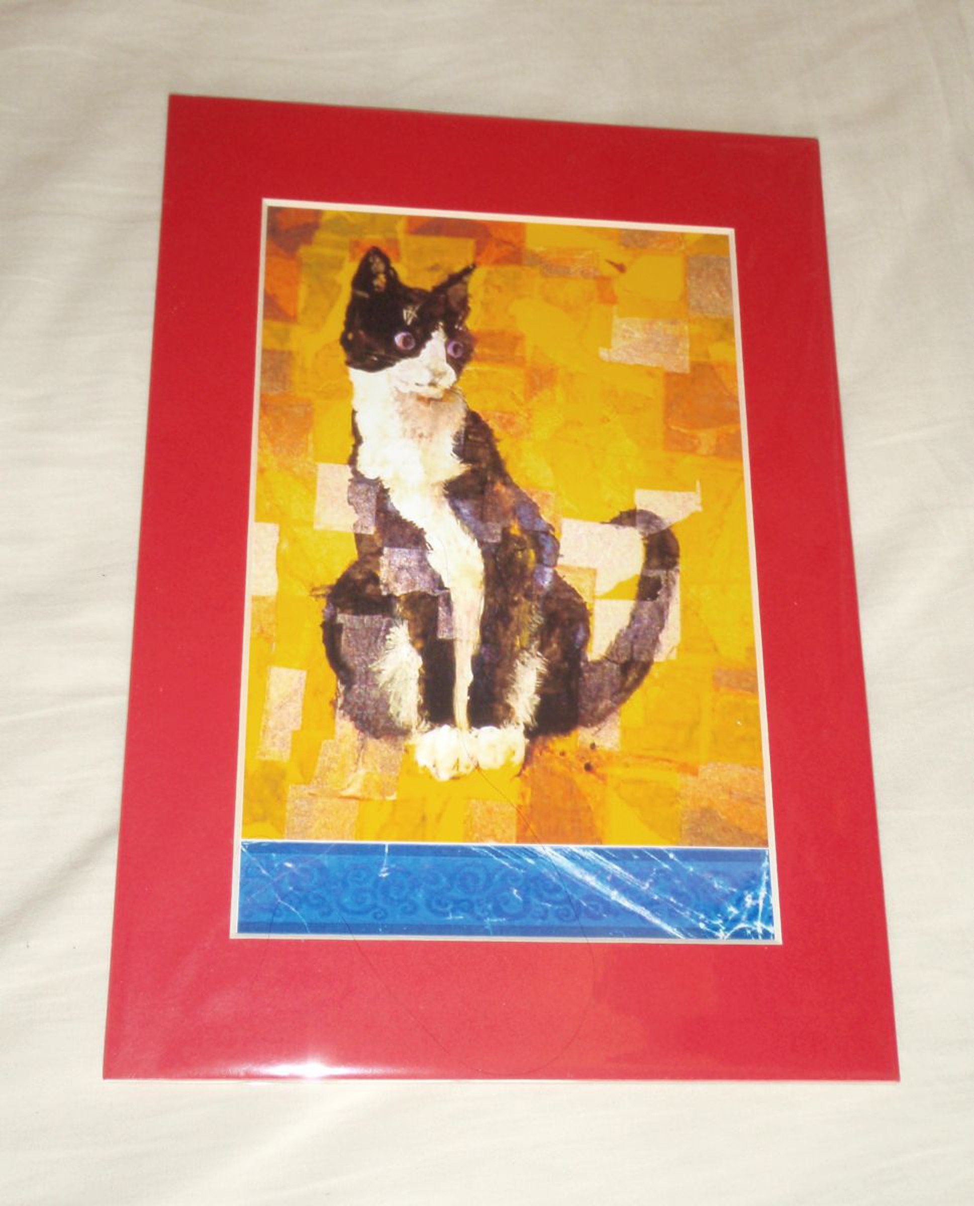 Primary Colours Cat Digital Collage Based On Ink Artfinder