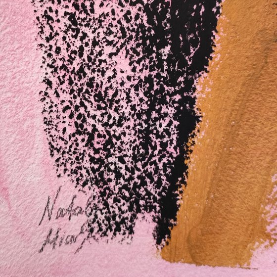 Bass Line — Oil Pastel Painting