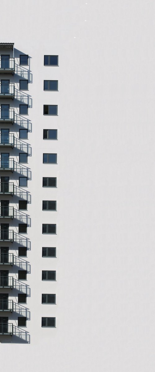 Balconies in a row by Marcus Cederberg