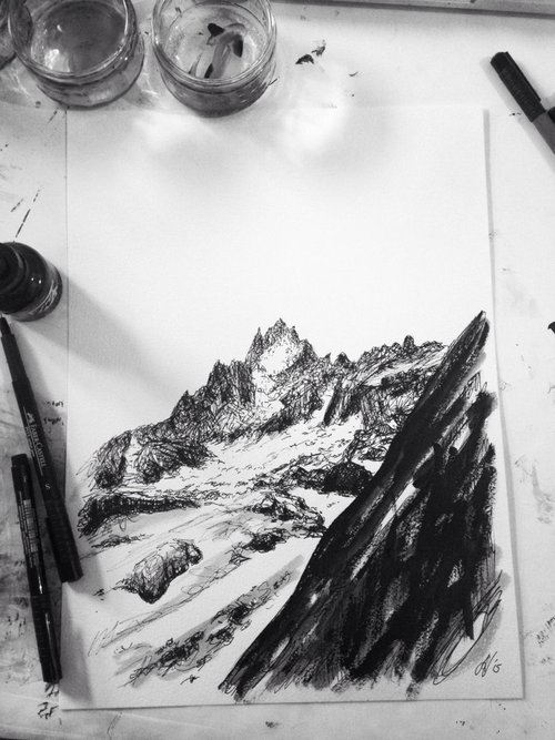 Chamonix #8 (Mountain) by Stephanie Noble