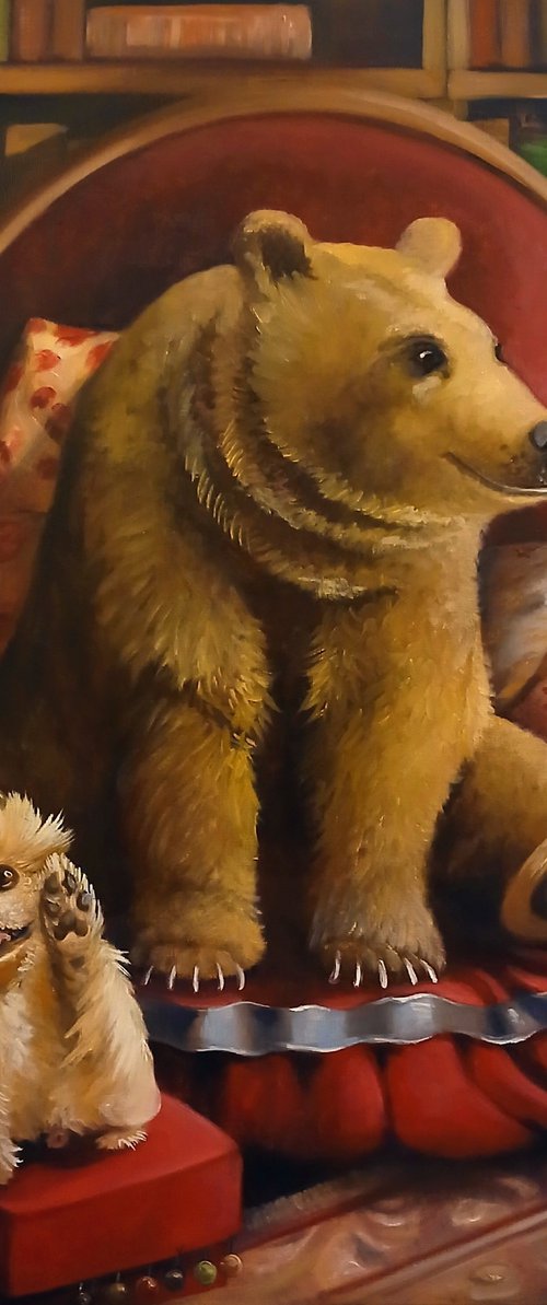 An intellectual bear by Valentina Toma' aka Zoe Chigi