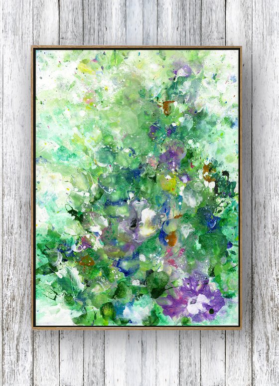 Garden Of The Mystic 1 - Floral Painting by Kathy Morton Stanion