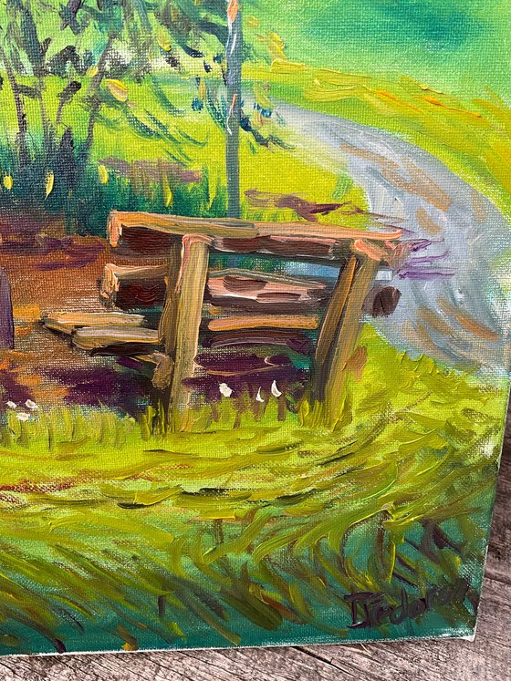 Bench under the tree
