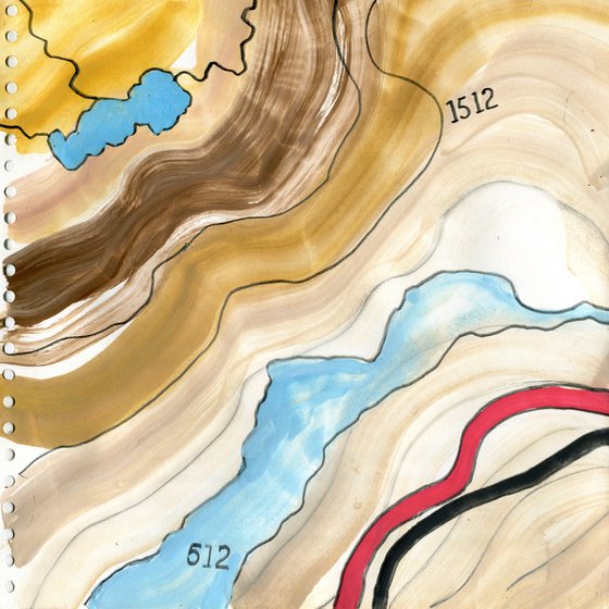 Map, Loch Dochart, Scotland