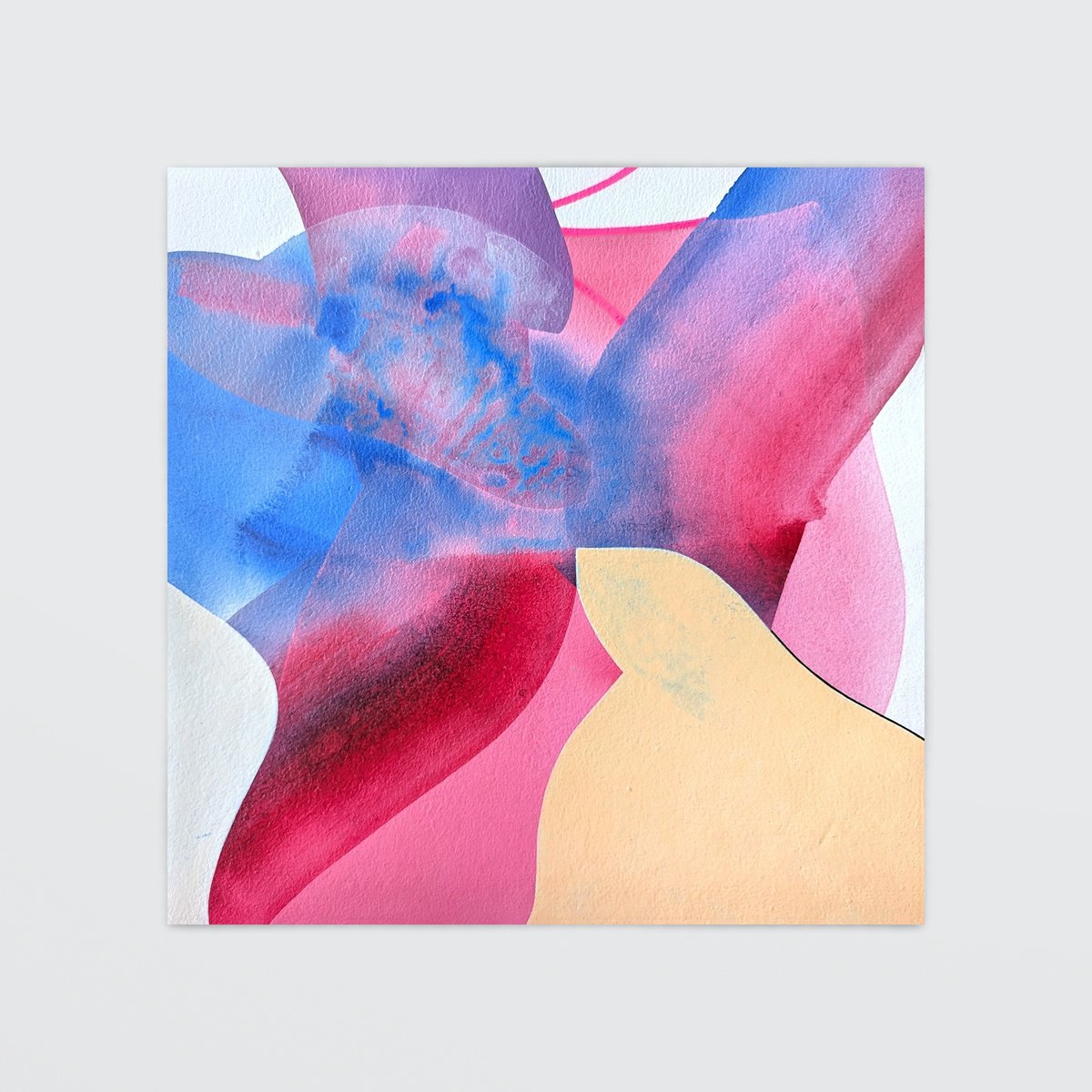 Abstract Painting By Smit Khond, 12 X 12", Formative, B2, Original Artwork