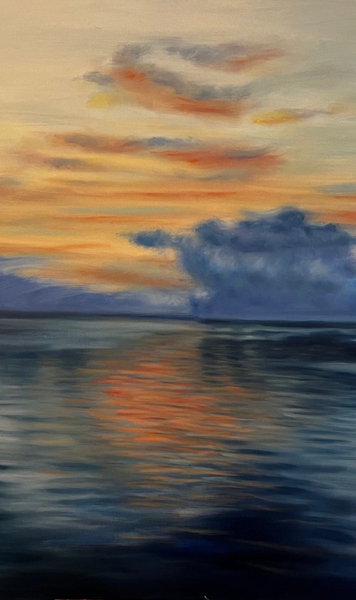 Dawn over Mediterranean: Homebound by Angelo Di Carlo